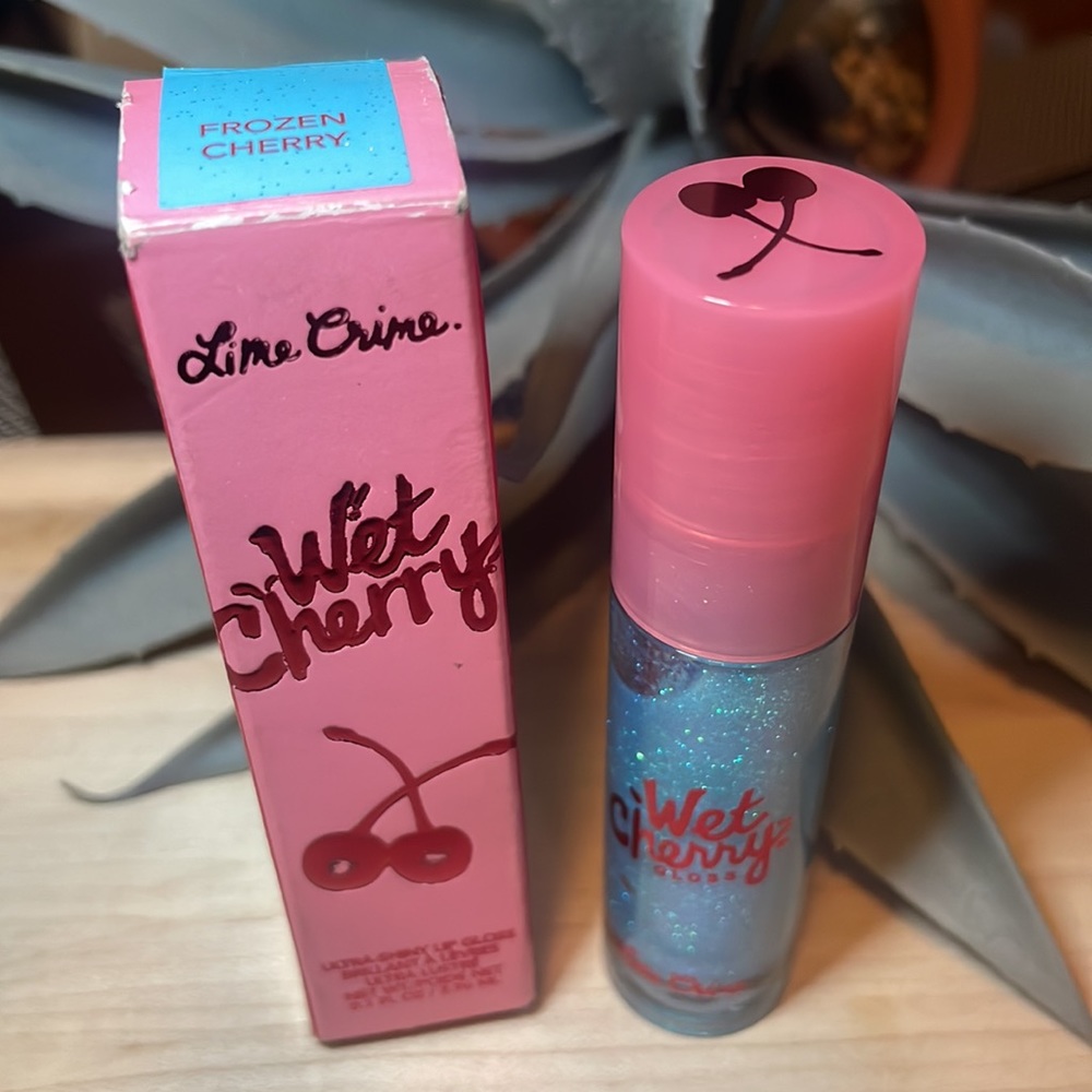 Lime Crime Frozen Cherry (Blue Shade) Ultra Shiny Lip Gloss